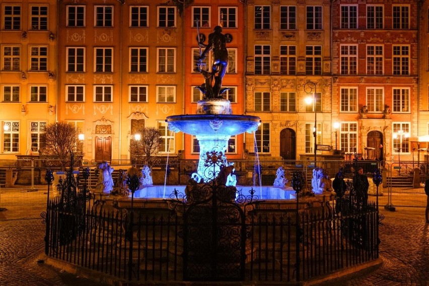 09.05.2022 r. Gdańsk. Iluminacje z okazji Dnia Europy