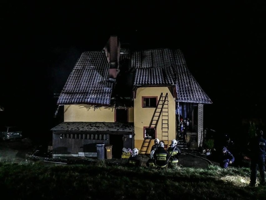Spalony dom w Skomielnej