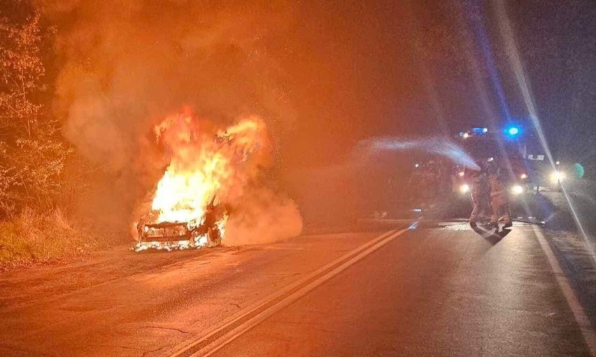 W środę, 11 października zapaliło się auto w Nowinach...