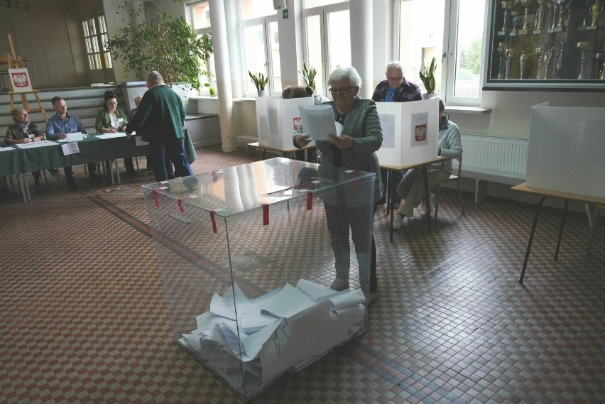 Głosowanie w Miastku.