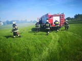 Pożar w Karwieńskich Błotach I: gasili stertę gałęzi przygotowanych na sobótkę. To dzieło podpalacza? | ZDJĘCIA, WIDEO