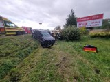 Wypadek w Koziegłowach na DK 91. Na miejscu lądował śmigłowiec LPR. Dwie osoby zostały poszkodowane