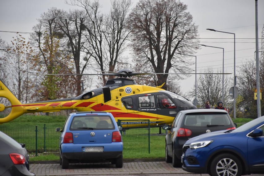 Malbork. Śmigłowiec Lotniczego Pogotowia Ratunkowego lądował w niedzielę na Osiedlu Południe