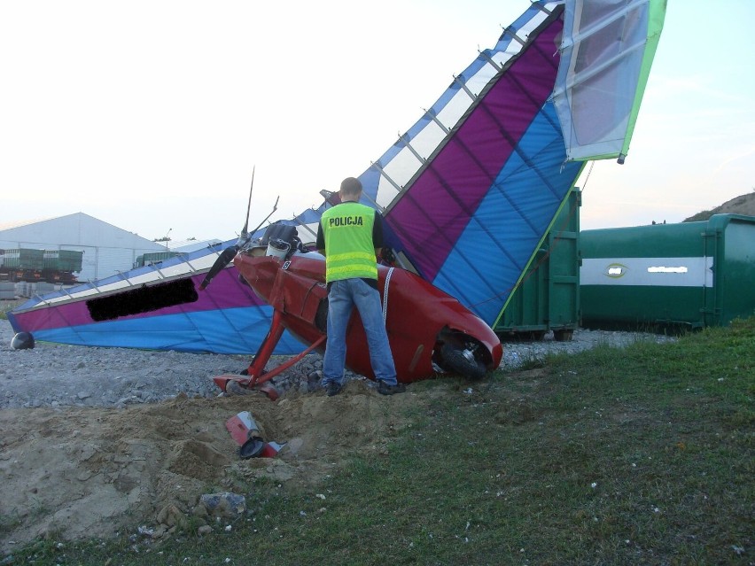 Wypadek motolotni w Mnichach we wrześniu 2010 roku - komisja obarcza winą pilota