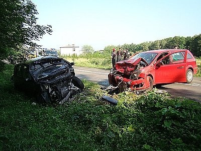 Dwie osoby zostały ranne w wypadku na ulicy Zabrzańskiej w...