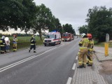 Wypadek w Miszewie z udziałem rowerzysty. Mężczyzna został przewieziony do szpitala