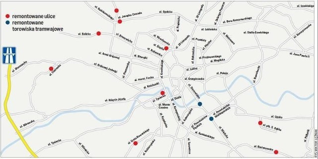 W tych miejscach prowadzone będą remonty w drugiej połowie 2012 roku. Kierowcy powinni przygotować się na duże utrudnienia w ruchu.