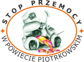 Oficjalne logo akcji "Stop przemocy w powiecie piotrkowskim"