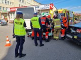 Wypadek w Przemyślu. Reanimowano kierowcę busa kursującego na trasie Przemyśl - Medyka [ZDJĘCIA]
