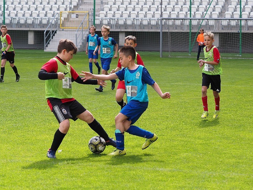 Na stadionie ŁKS przy al. Unii rozegrano finały turnieju „Z podwórka na stadion o Puchar Tymbarku”. Zdjęcia