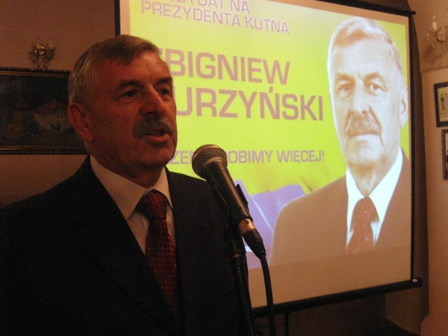 Kandydat na prezydenta miasta Kutna Zbigniew Burzyński.