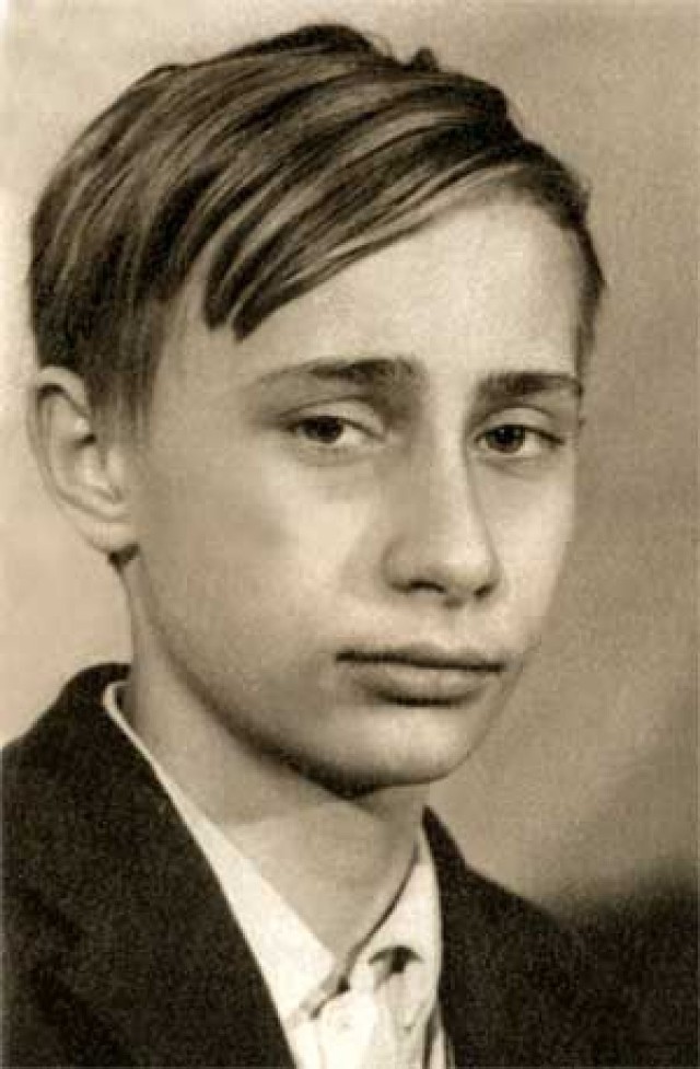 Władimir Putin w wieku szkolnym.