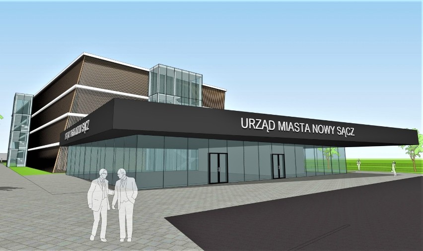 Nowy Sącz. Prezydent Ludomir Handzel ma zielone światło w sprawie budowy stadionu Sandecji i urzędu miasta [WIZUALIZACJE]