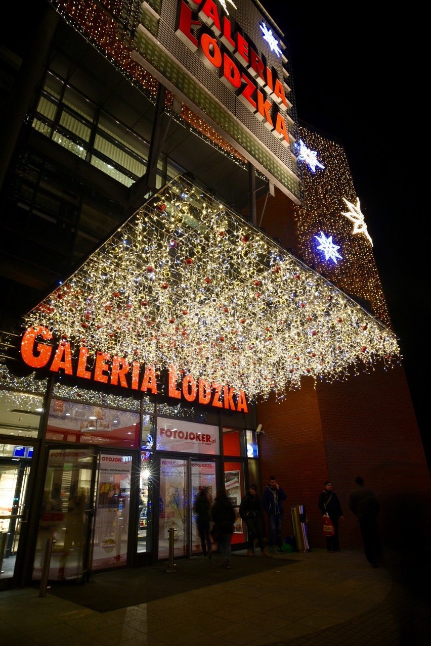 Świąteczna iluminacja Galerii Łódzkiej