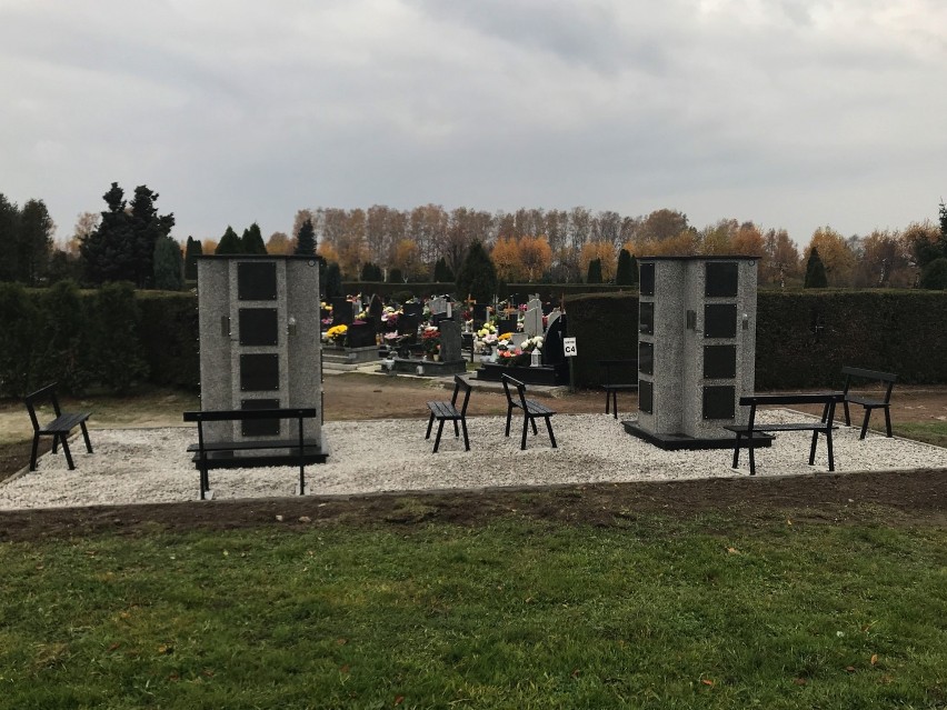 Kolumbarium w Żorach - przy cmentarzu komunalnym powstały pierwsze moduły na urny