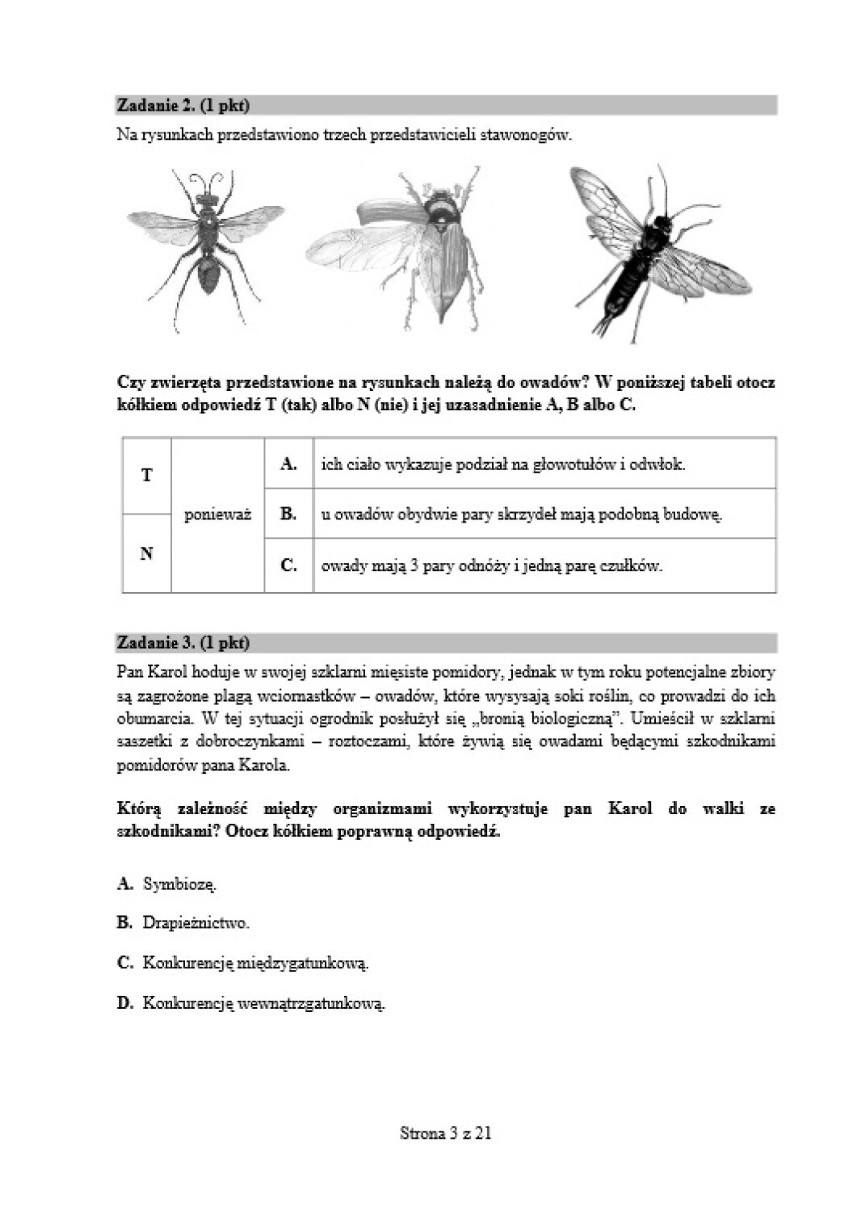 Egzamin gimnazjalny 2014. Dziś uczniowie rozwiązywali test z...