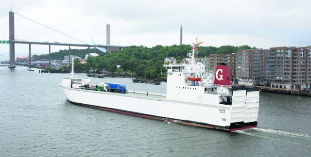 Statek Gute będzie pokonywał trasę w 14 godzin. Długość jednostki wynosi 138 m, a szerokość
 16 m. Pokłady zewnętrzne  i wewnętrzne mają 865 metrów długości przestrzeni ładunkowej