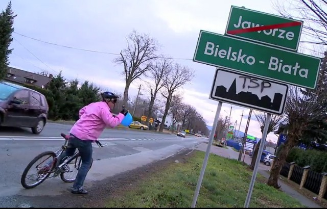 Kadr ze zwycięskiego filmiku promującego miasto Bielsko-Biała