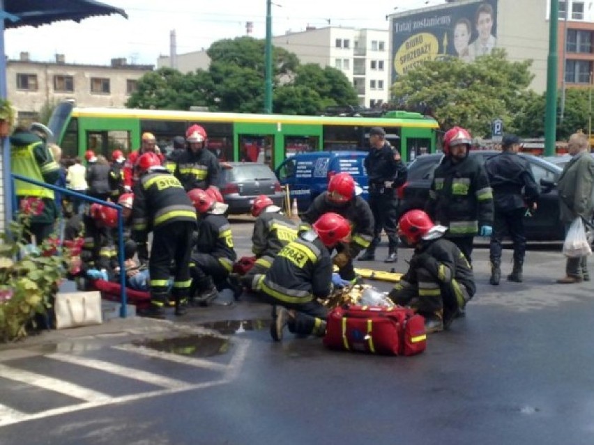 W Poznaniu zderzyły się dwa tramwaje