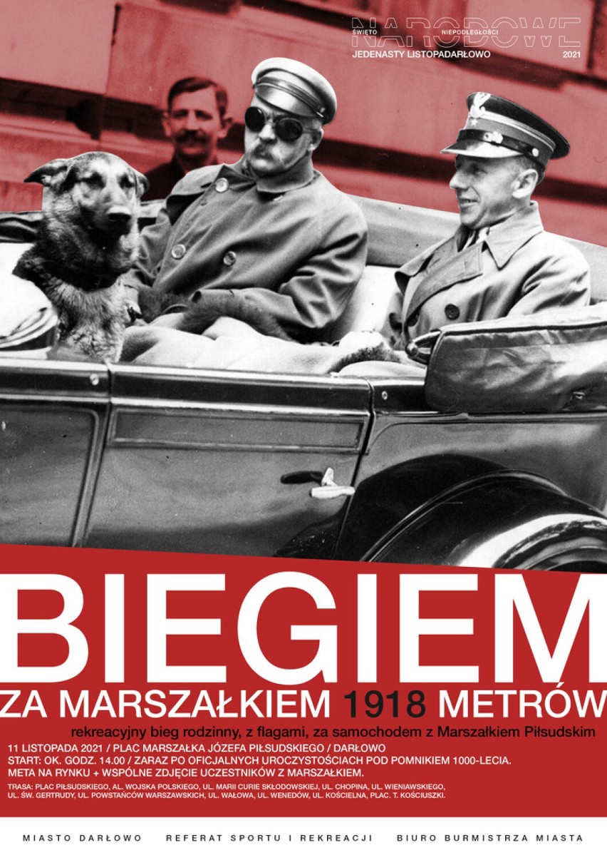 Biegiem za Marszałkiem 1918 metrów...