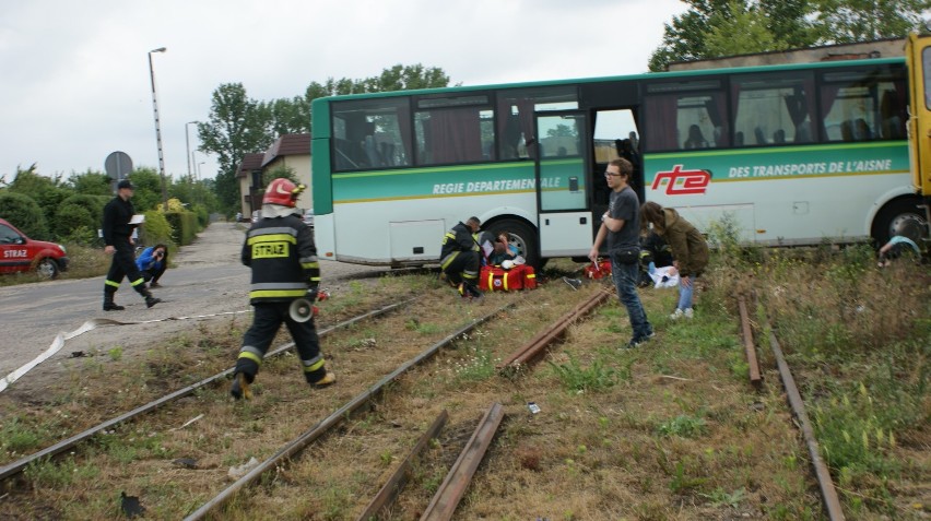 Groźny wypadek na przejeździe kolejowym w Krotoszynie