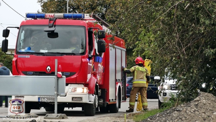 Tychy: Mężczyzna porażony prądem, lądował śmigłowiec LPR [ZDJĘCIA]