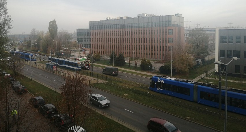 Awaria tramwaju w centrum Krakowa. Jeden tor na moście Kotlarskim był zablokowany