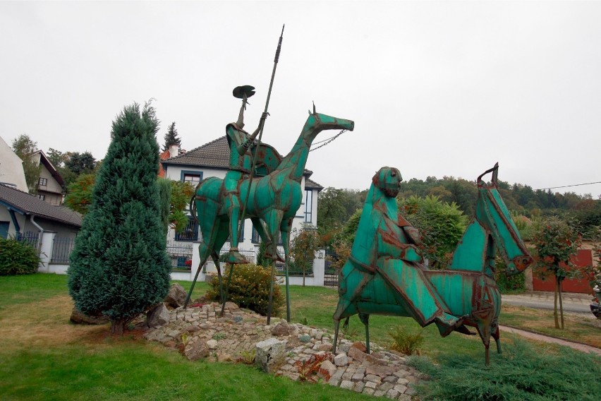 Pomnik Don Kichota i Sancho Pansy w Jeleniej Górze