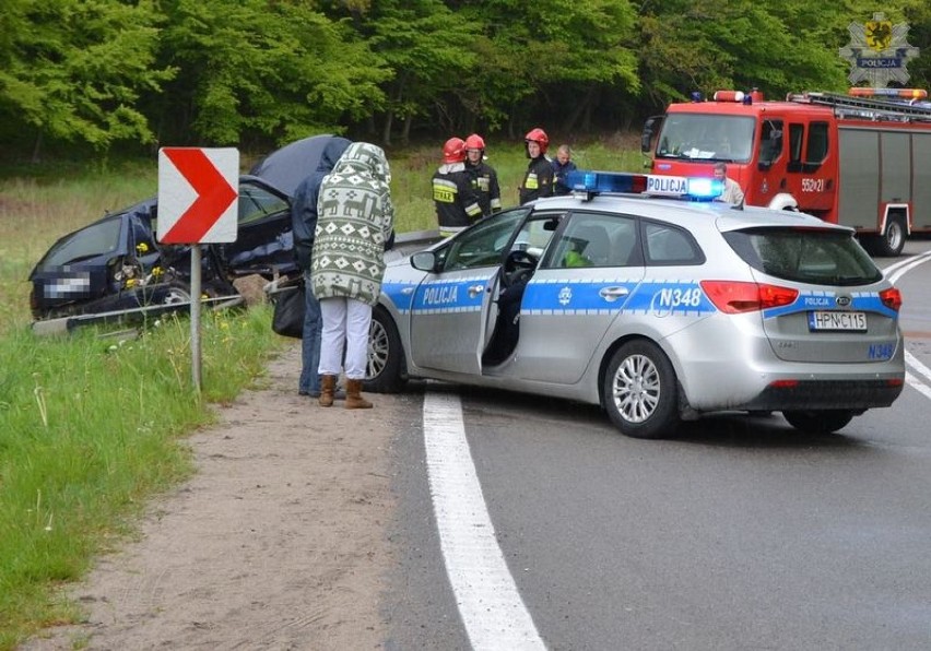 Wypadek w Redzie, na Rekowskiej Górce 11 maja 2014