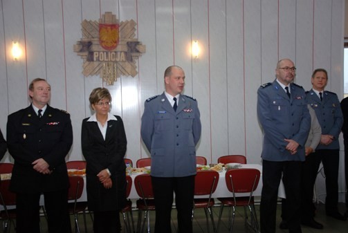 Spotkanie opłatkowe w Komendzie Powiatowej Policji w Gostyniu.