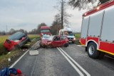 Przeciszów. Wypadek na DK 44. Policjant jadący na służbę uratował życie 27-letniemu kierowcy [ZDJĘCIA]