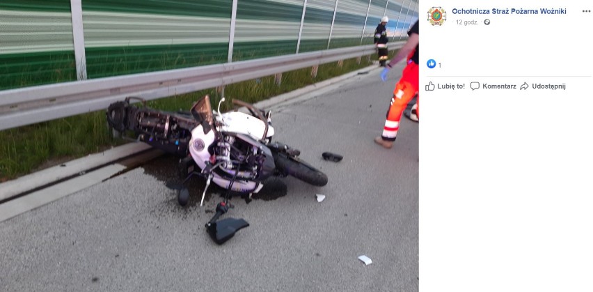 Tragiczny wypadek motocyklisty na A1 w Woźnikach. Mężczyzna nie przeżył zderzenia z ciężarówką. Policja prosi o pomoc