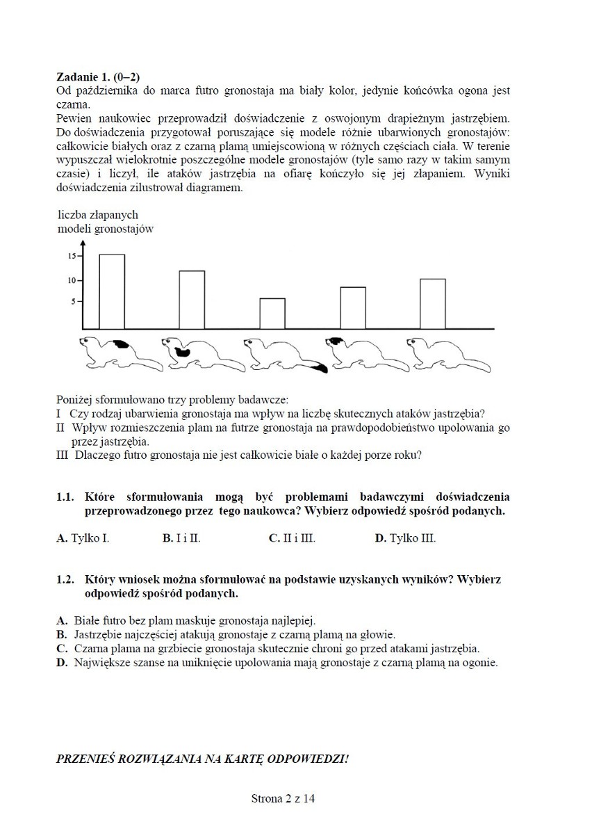 Egzamin gimnazjalny 2013. Test z matematyki i przyrody [ARKUSZE, PYTANIA, ODPOWIEDZI]