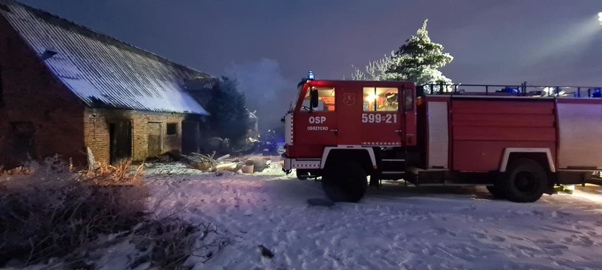 Powiat szamotulski. Pożar budynku gospodarczego, a wcześniej kotłowni