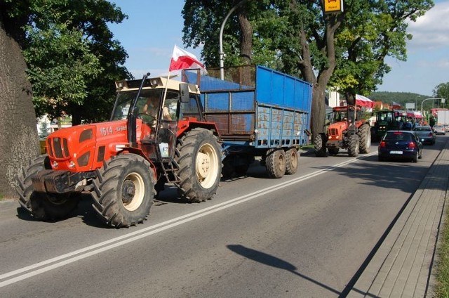 Protest rolników w Kwidzynie