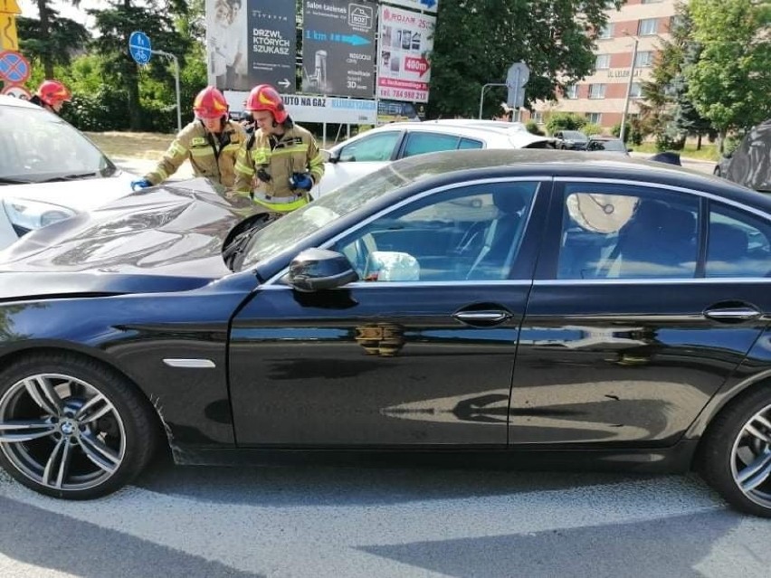 Do zderzenia trzech samochodów doszło we wtorek popołudniu...