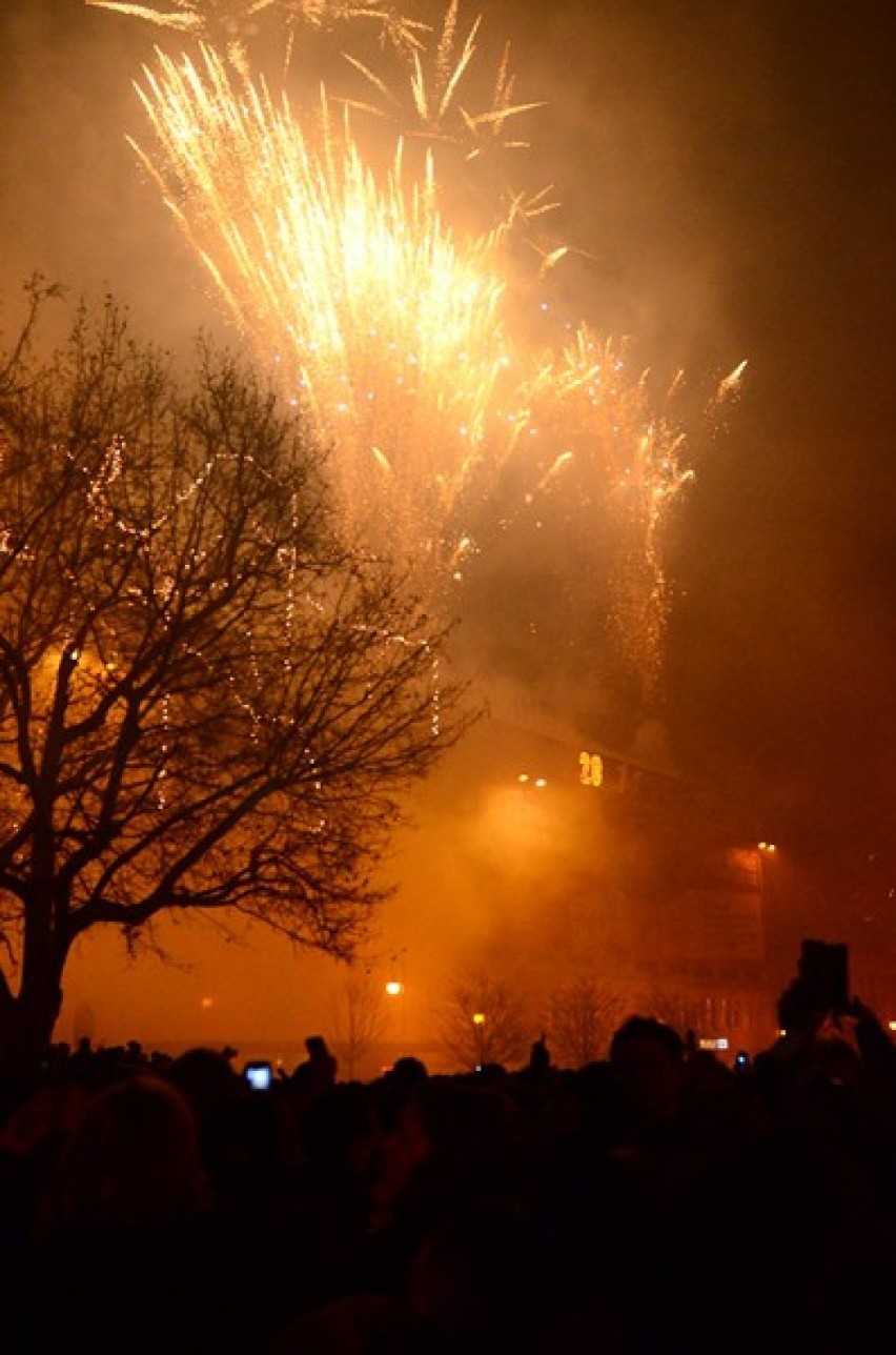 Powitanie Nowego Roku na placu Wolności