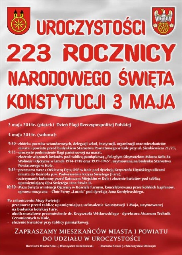 223. rocznica Konstytucji 3 Maja