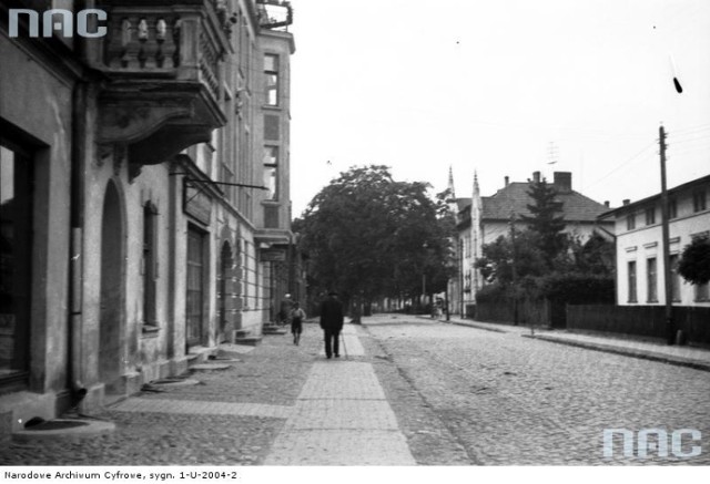Fragment jednej z ulic w Kartuzach (1933)
