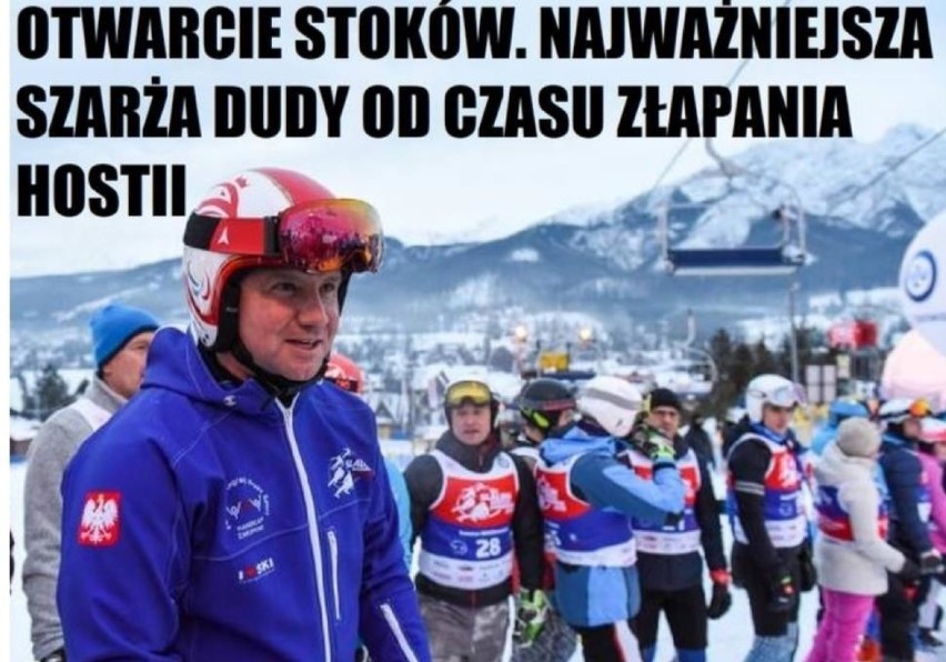 Andrzej Duda na nartach w Wiśle. Aktywność prezydenta...