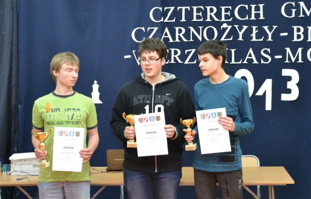 Najlepsi zawodnicy turnieju: Wiktor Piechociński, Hubert Makielak i Bartosz Wolniaczyk.