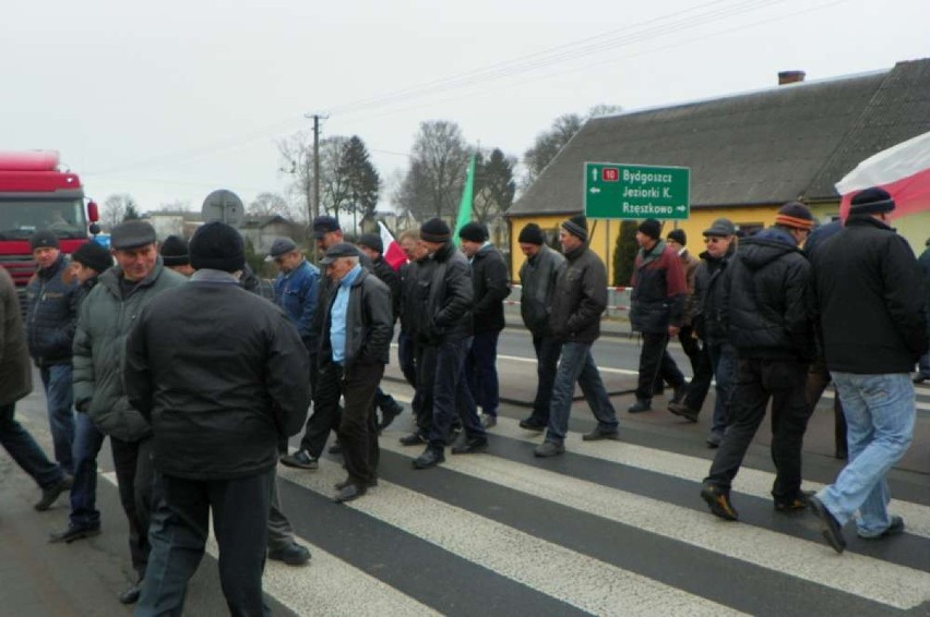 Protest rolników w Kosztowie