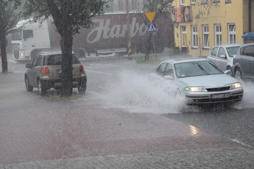 Ulewa w Zduńskiej Woli 11 lipca