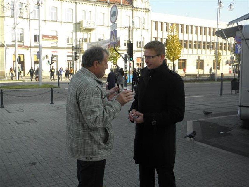 Częstochowa: Krzysztof Matyjaszczyk spotyka się z mieszkańcami w centrum miasta