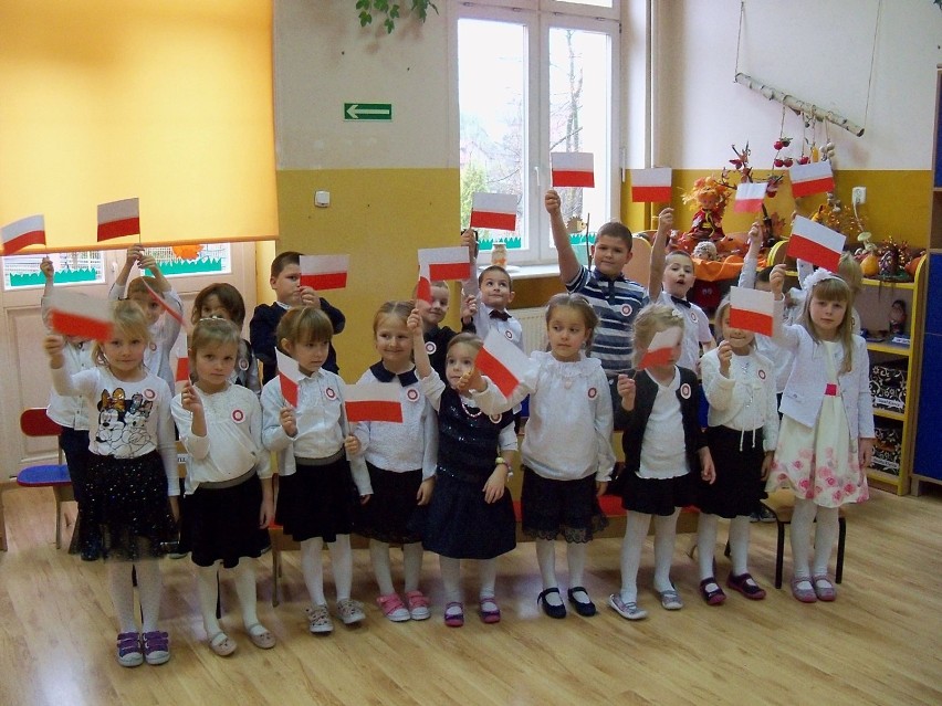 Święto Niepodległości w Przedszkolu Samorządowym w Bobowej