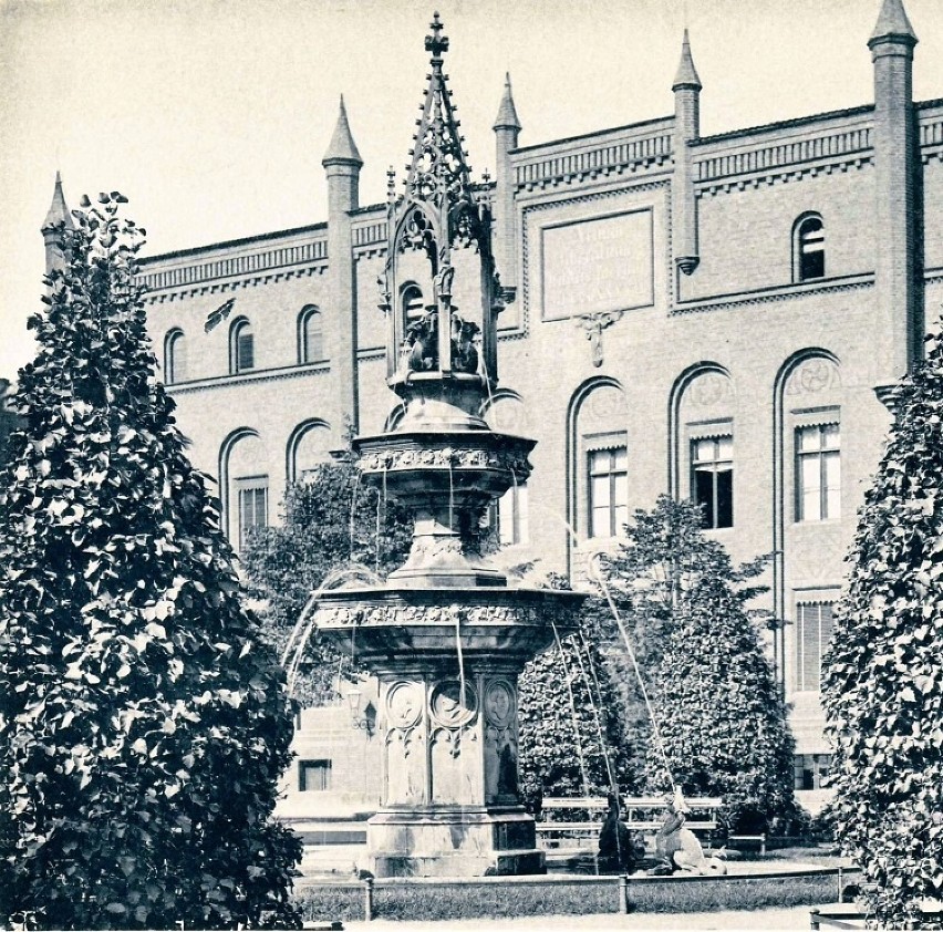Fontanna na Targu Maślanym w 1893 roku