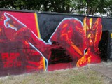 Mural w Goleniowie ocenzurowany. Ktoś zamazał "satanistyczne" symbole