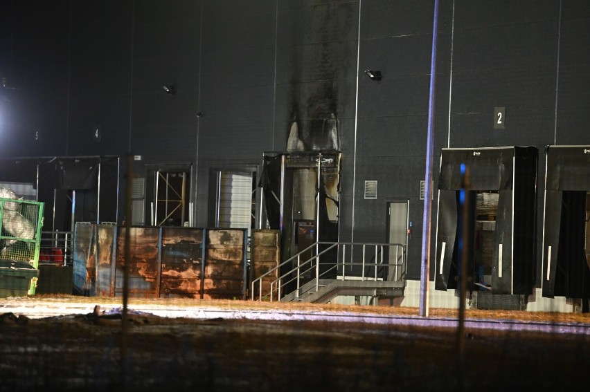 Pożar w fabryce dywanów w Białym Borze pod Grudziądzem
