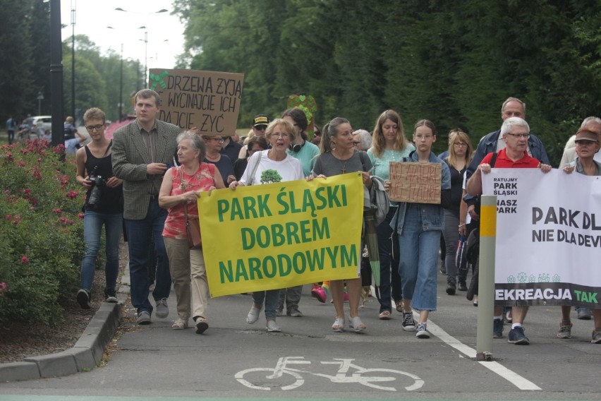 Marsz Milczenia Dla Drzew to protest w związku z planowaną...