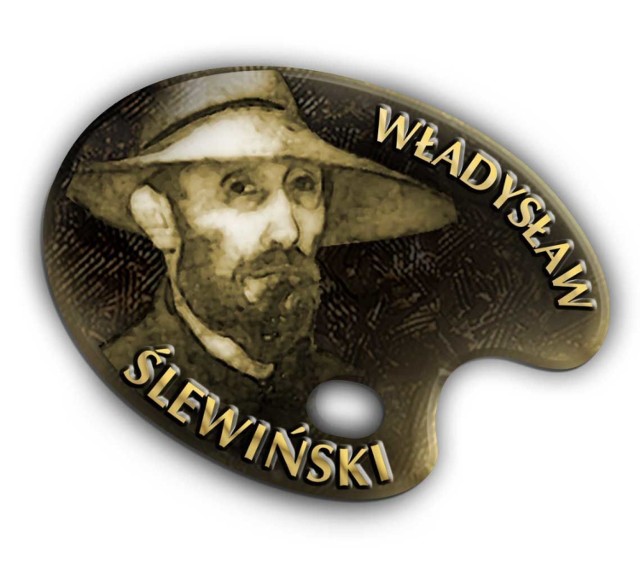 Medal przyznawany przez Towarzystwo Miłośników Malarstwa Władysława Ślewińskiego, zaprojektowany przez poznańską rzeżbiarkę Emilię Bogucką.